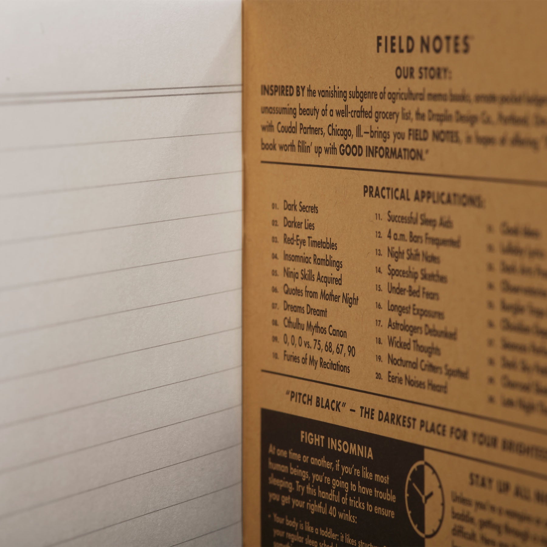 Pitch Black Field Notes (set of 2)