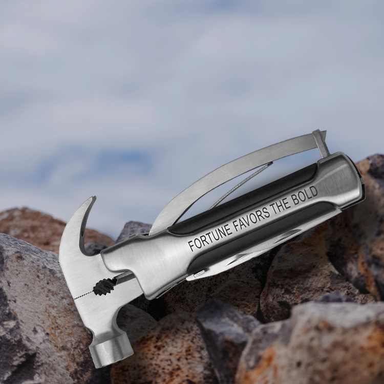 "Hammer Time" Multifunction Handyman Tool Portable, great for DIY projects, glamping, and hiking or stocking stuffer gift idea for men.
