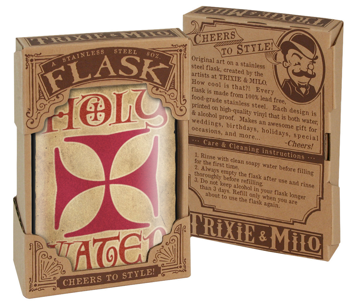 Holy Water Flask – 8oz Stainless Steel Hip Flask