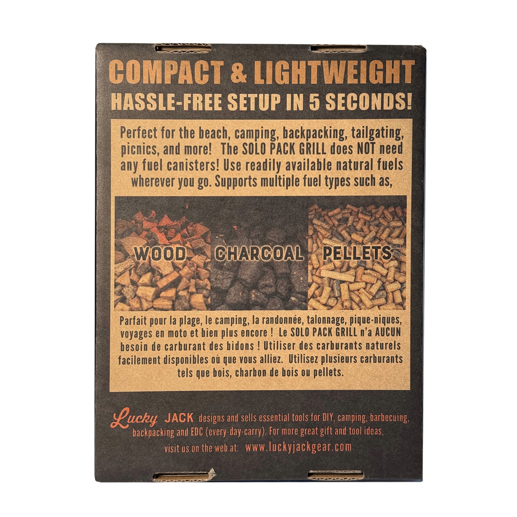 Solo Pack Flat-Pack Camp Grill