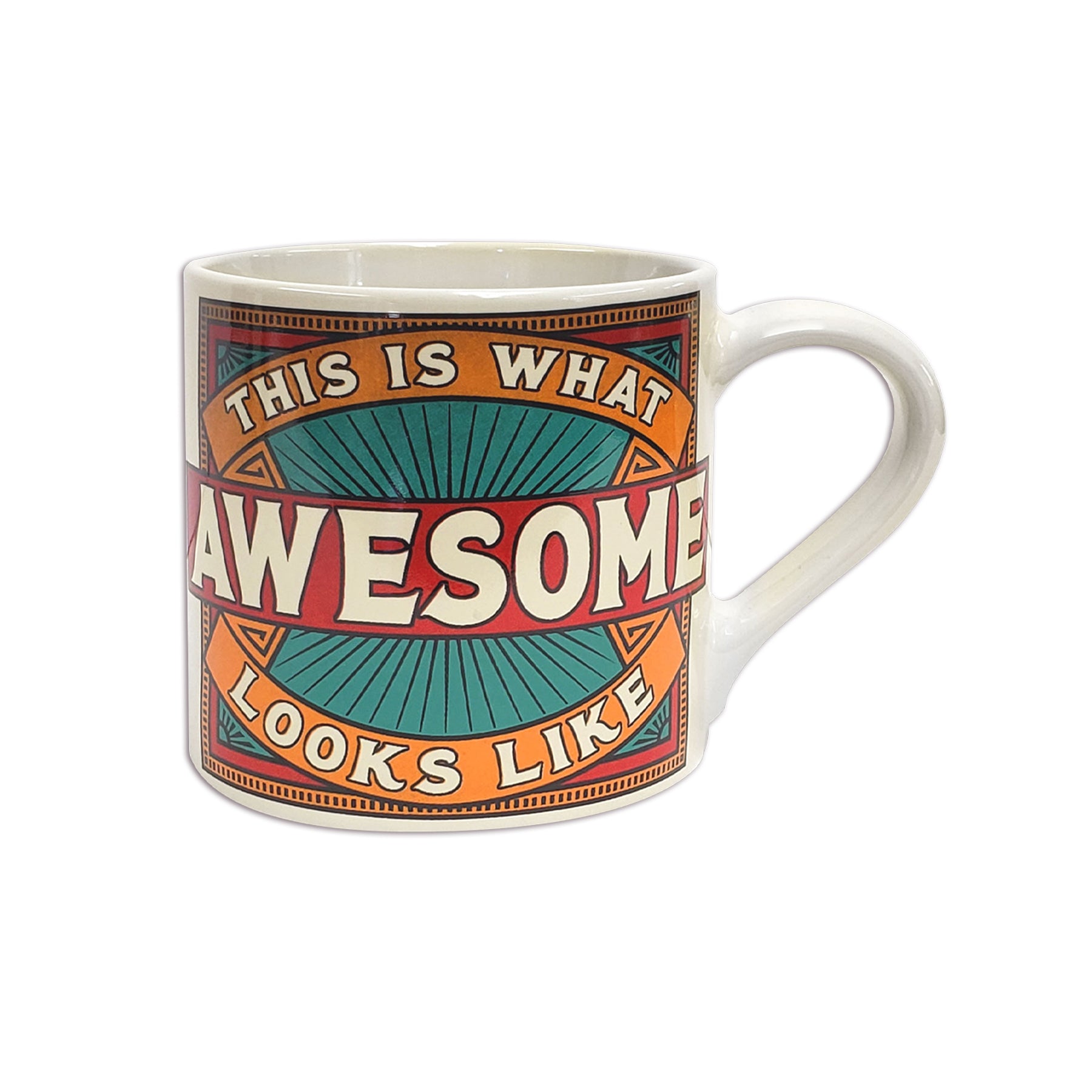 What Awesome Looks Like Porcelain Mug