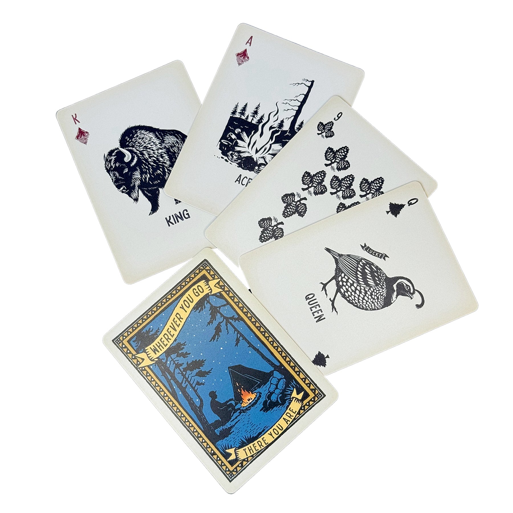"Lucky Camper" Waterproof Playing Cards