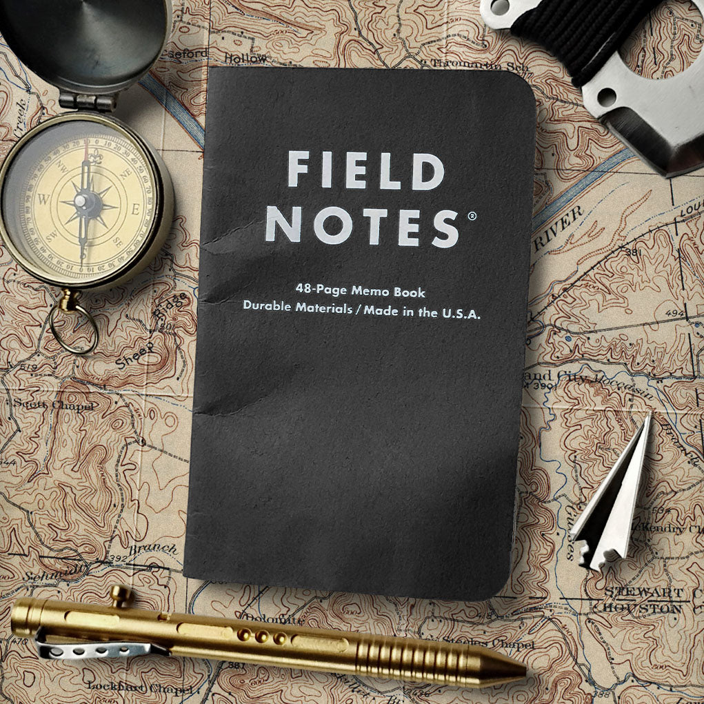 Pitch Black Field Notes (set of 2)