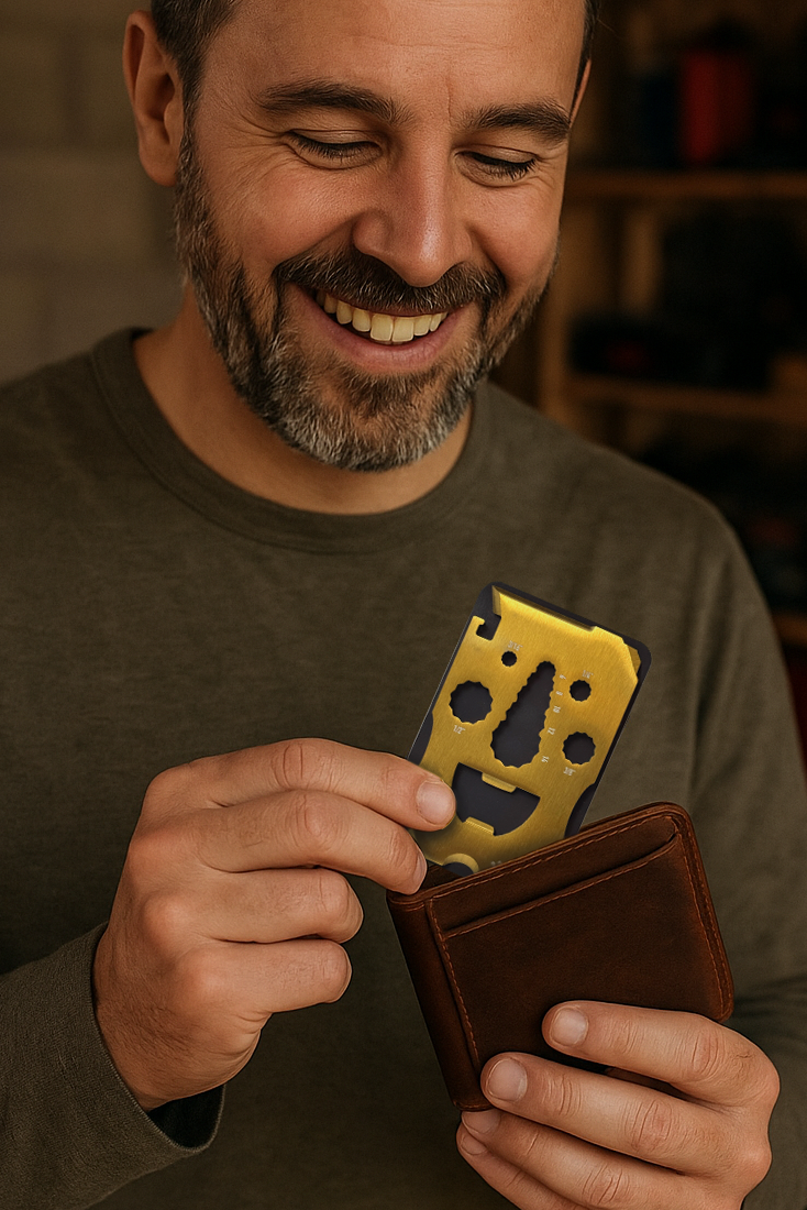 Happy Guy Wallet Multi-Tool Card