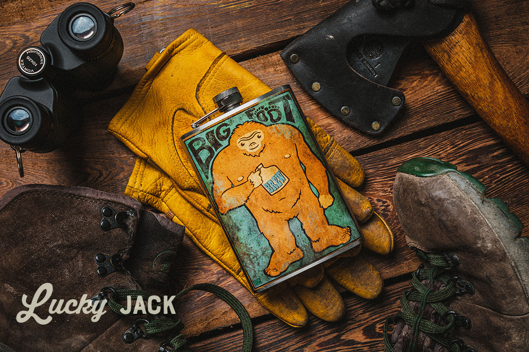 Bigfoot Flask – 8oz Stainless Steel Hip Flask