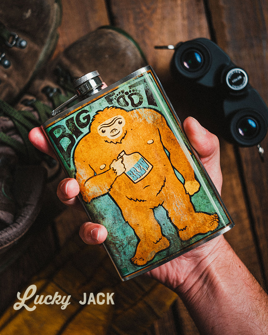 Bigfoot Flask – 8oz Stainless Steel Hip Flask