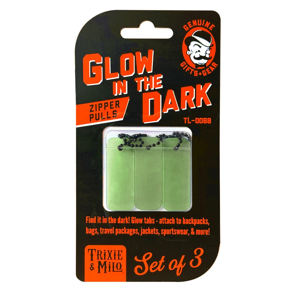 Glow Tabs Glow-in-the-Dark Zipper Pulls