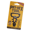 "Pry-Hex" Multifunction Tool Portable pry bar, screwdriver for DIY projects, handyman projects, backpacking, outdoors, hobbyists, bicyclists, glamping, camping, outdoors and indoor projects; Makes an excellent stocking stuffer