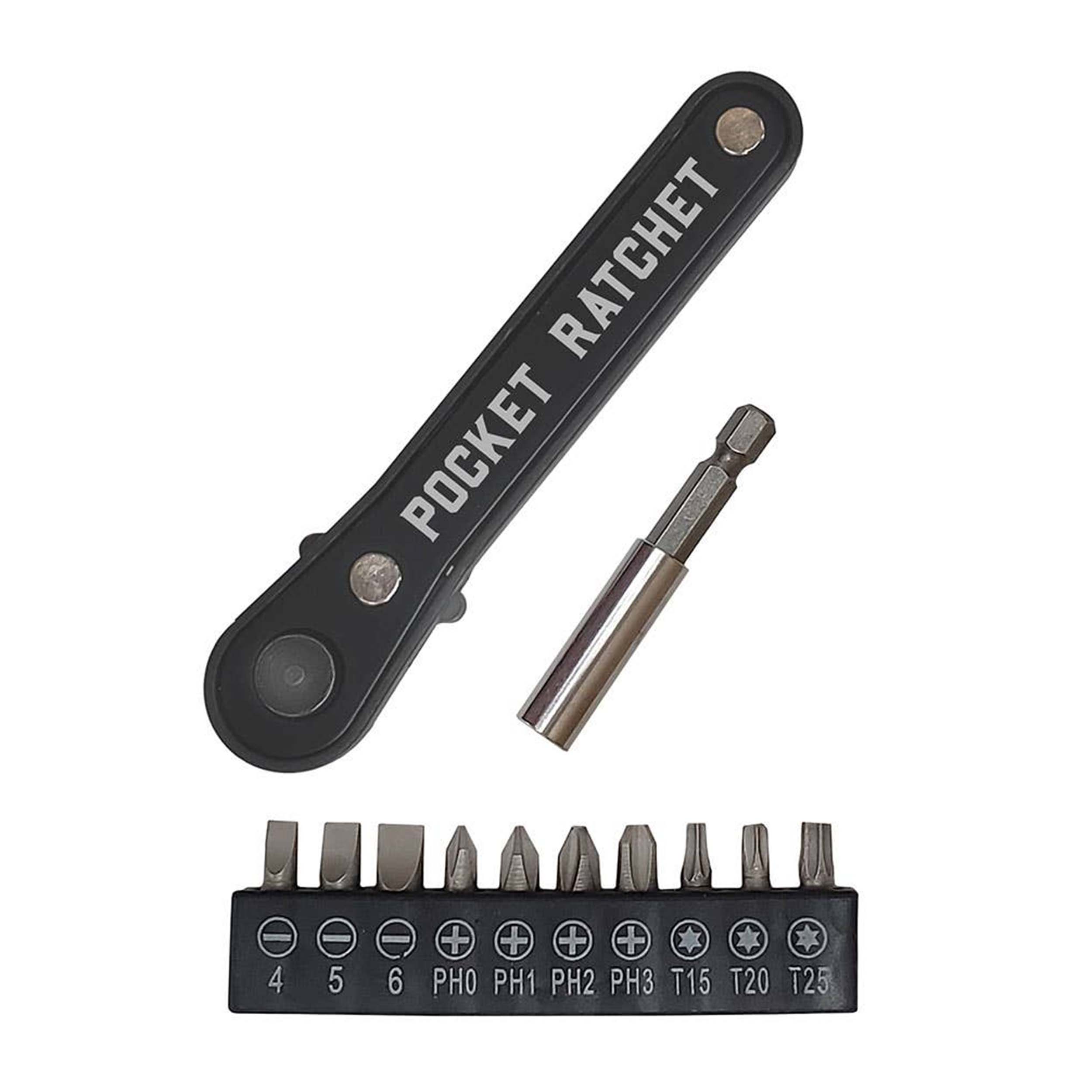 High-Torque Pocket Ratchet Tool Set (10-Piece) – Compact EDC Wrench Kit ...
