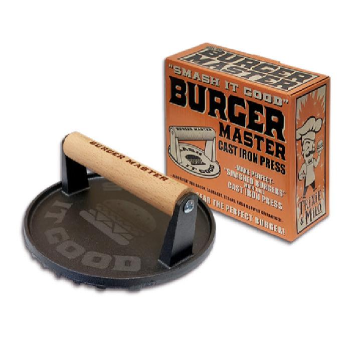 Burger Master Cast Iron Grill Press – Heavy-Duty Smashburger Tool | Lucky Jack