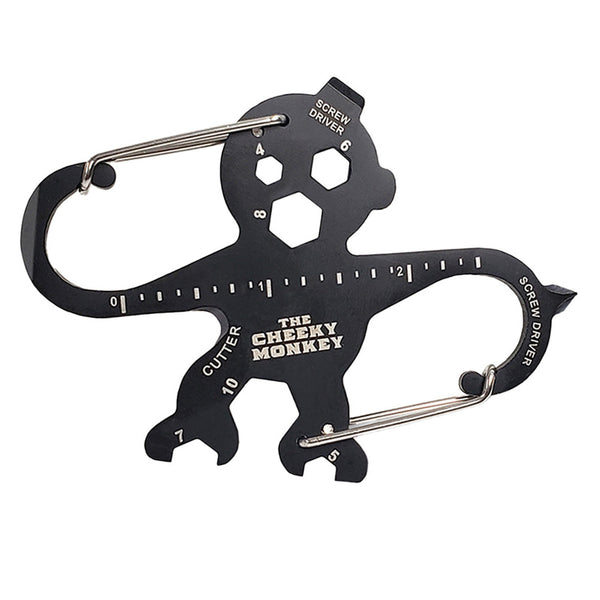 Cheeky Monkey Carabiner Multi-Tool – 13-in-1 Stainless Steel EDC