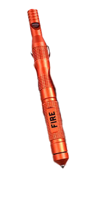 "Fire Starter" Emergency Whistle & Glass Breaker