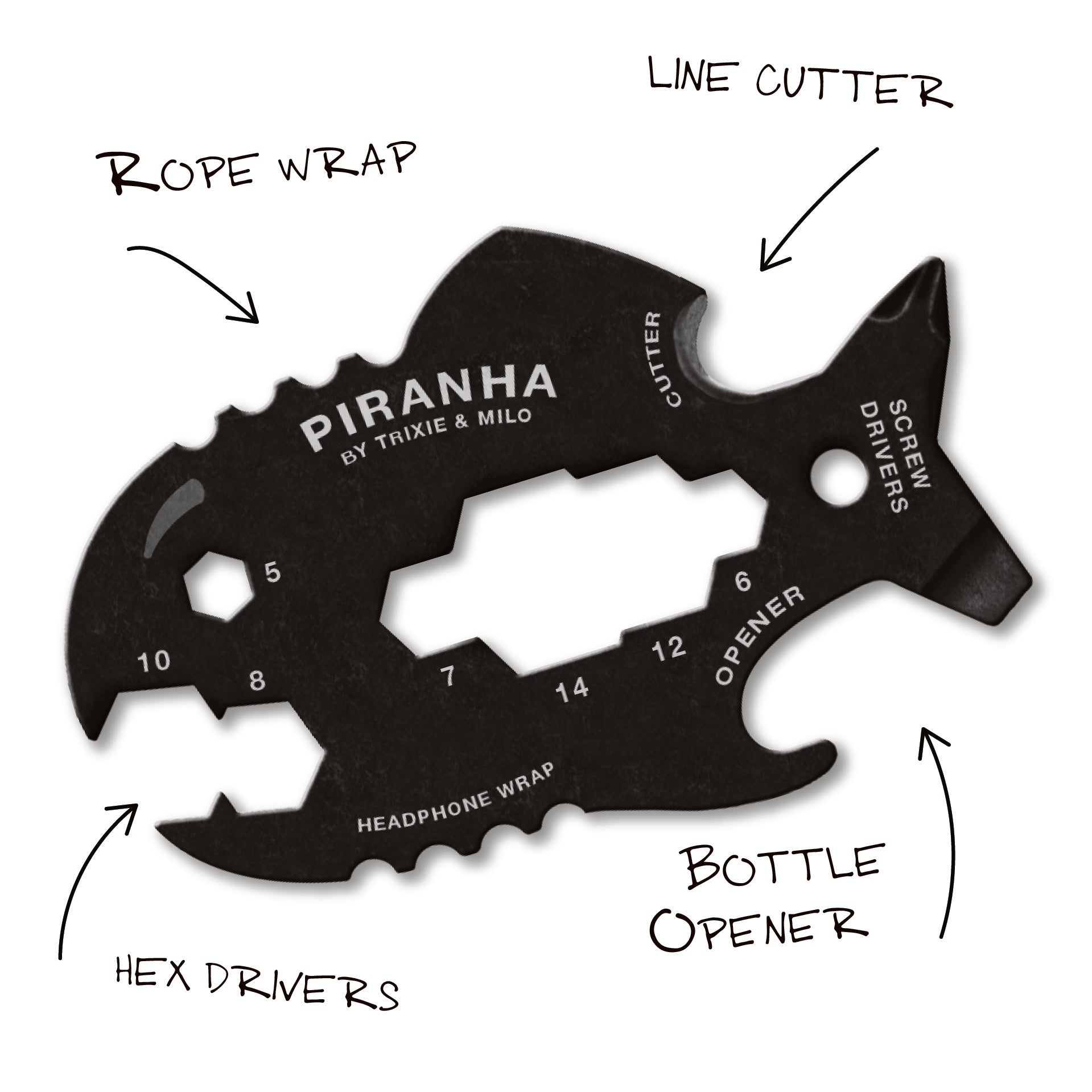 手ひき マルチロータリー Cheeky Monkey Carabiner Multi-Tool – 13-in-1 Stainless Steel EDC