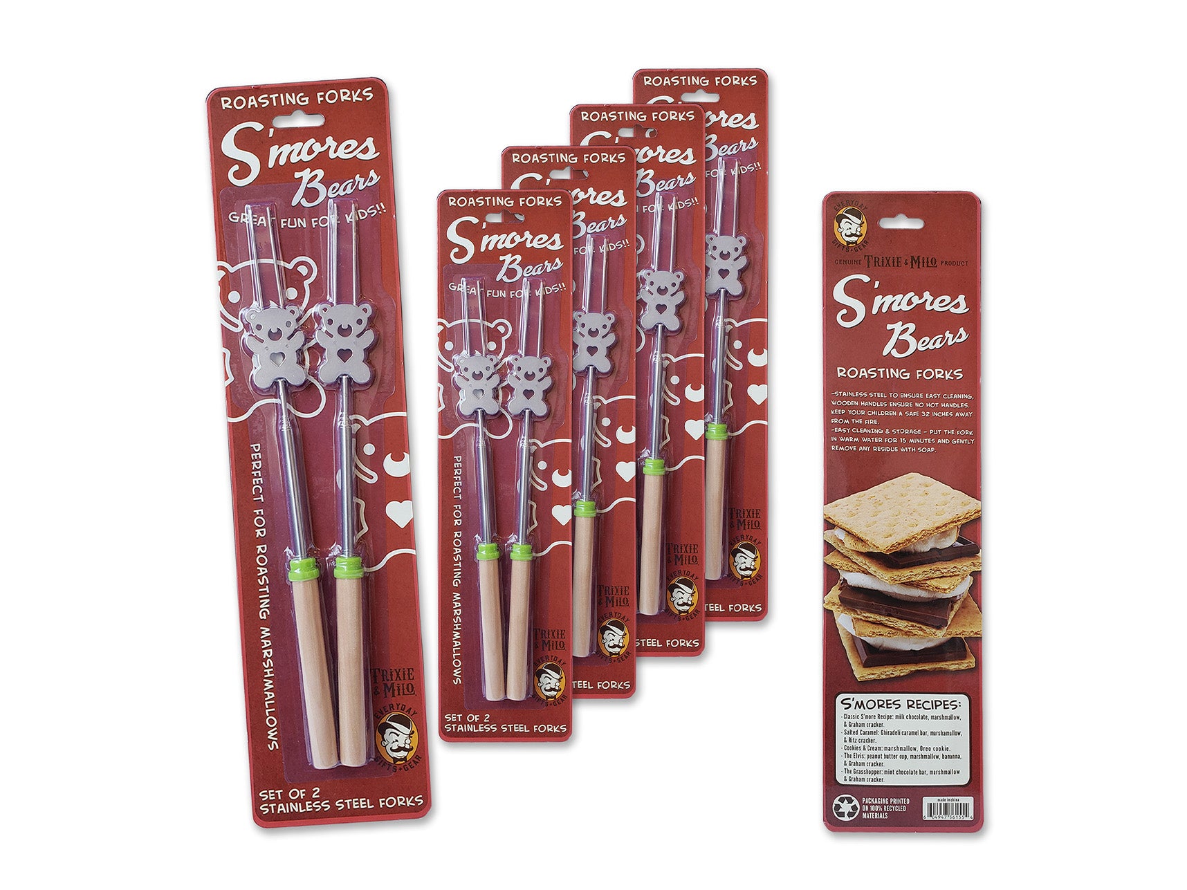 S'mores Bears, 2-Pack Roasting Forks