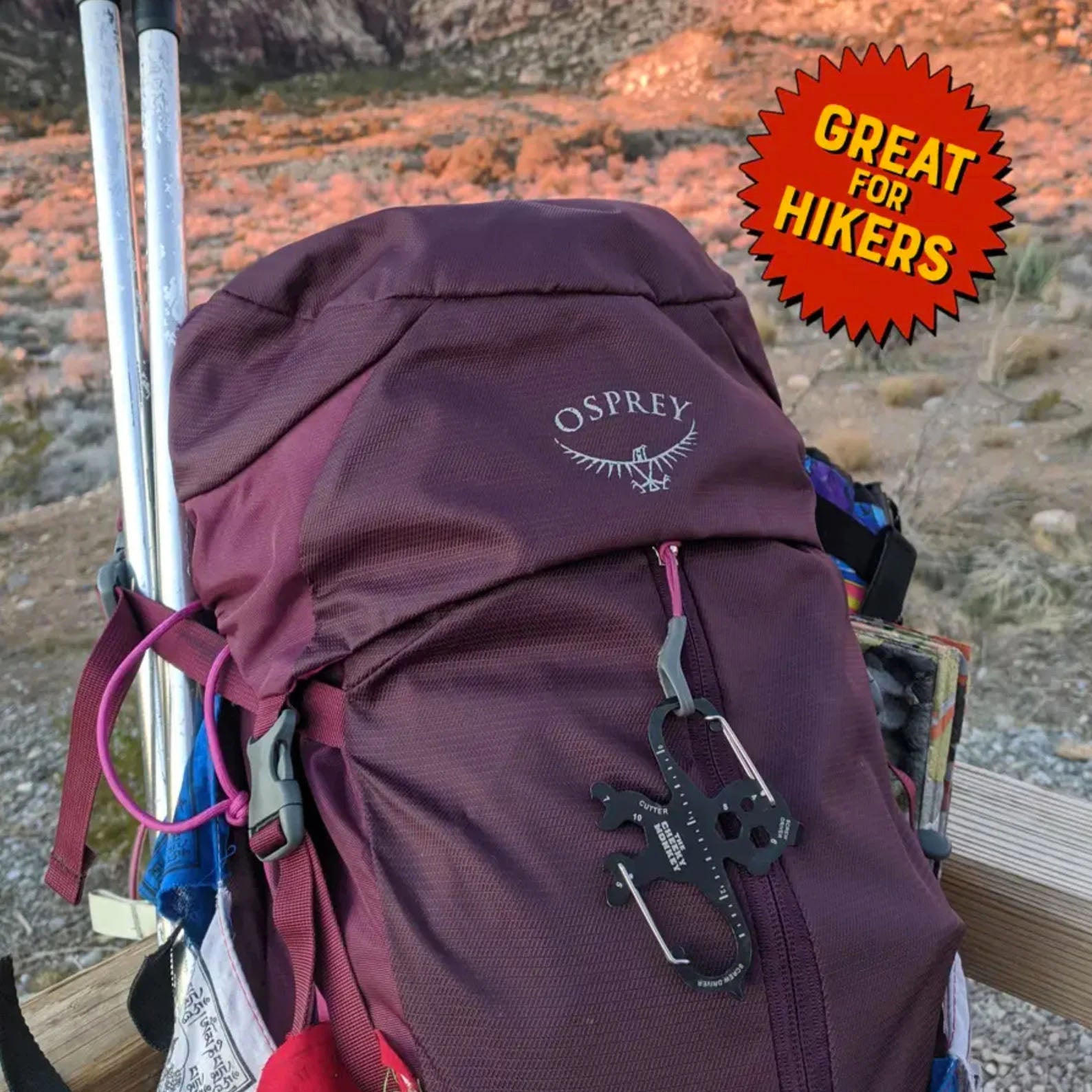 "Cheeky Monkey" Dual Carabiner Multi Tool